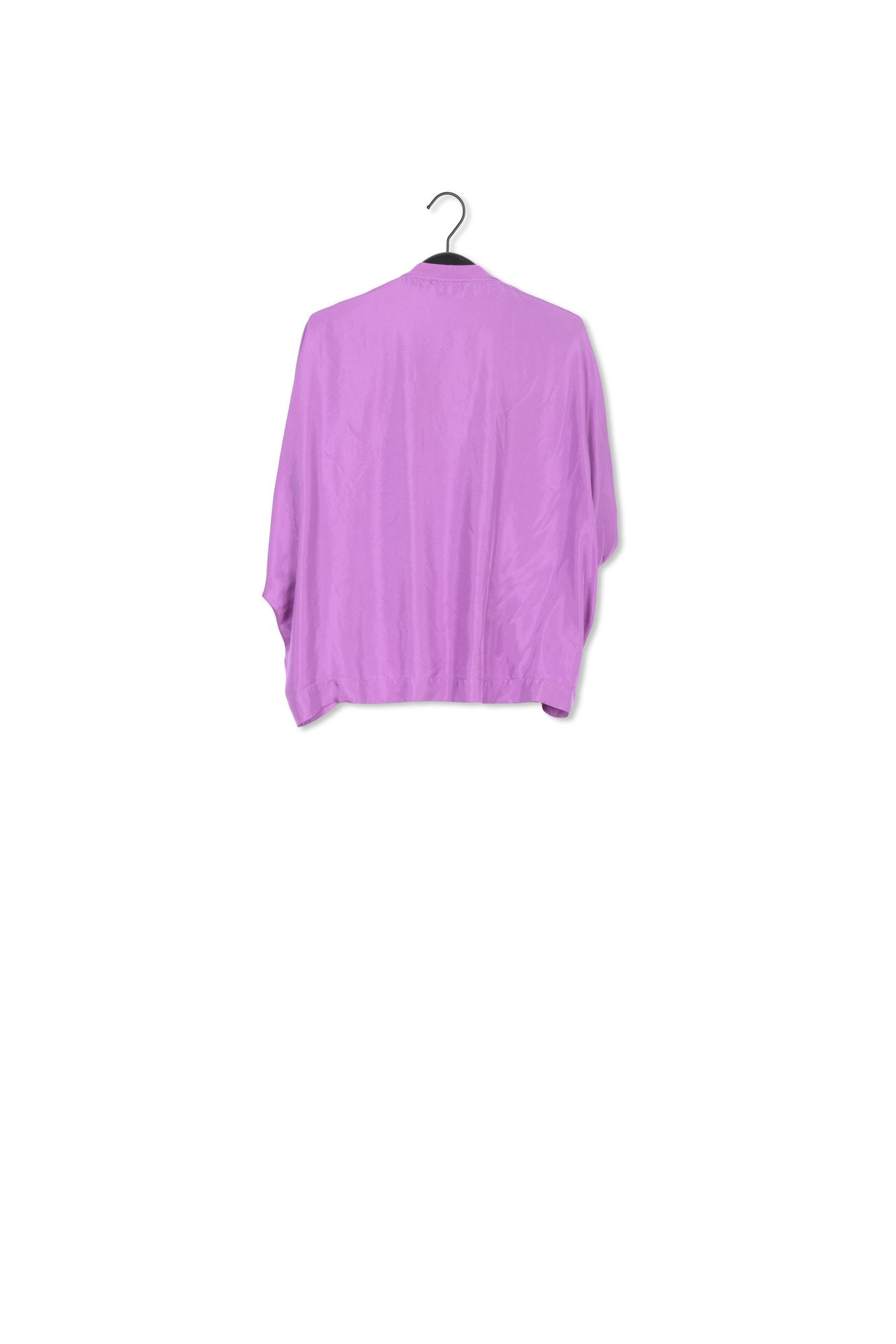 Purple T-shirt with silk back panel RE—SSENTIEL | Essentiel second hand
