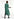 Green floral print a-line shirt dress Faume - seconde main