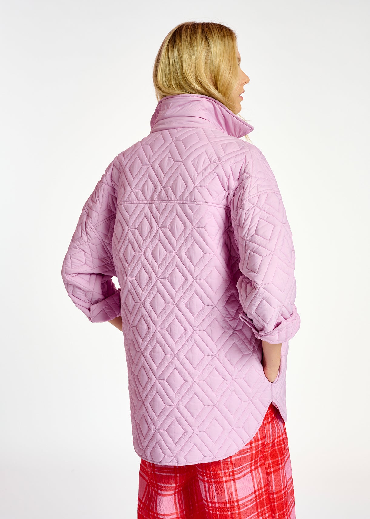Lilac quilted jacket RE—SSENTIEL | Essentiel second hand