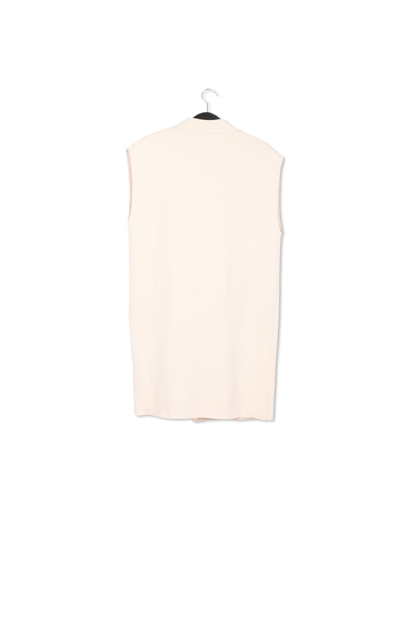 Off-white sleeveless midi-length cardigan RE—SSENTIEL | Essentiel second hand