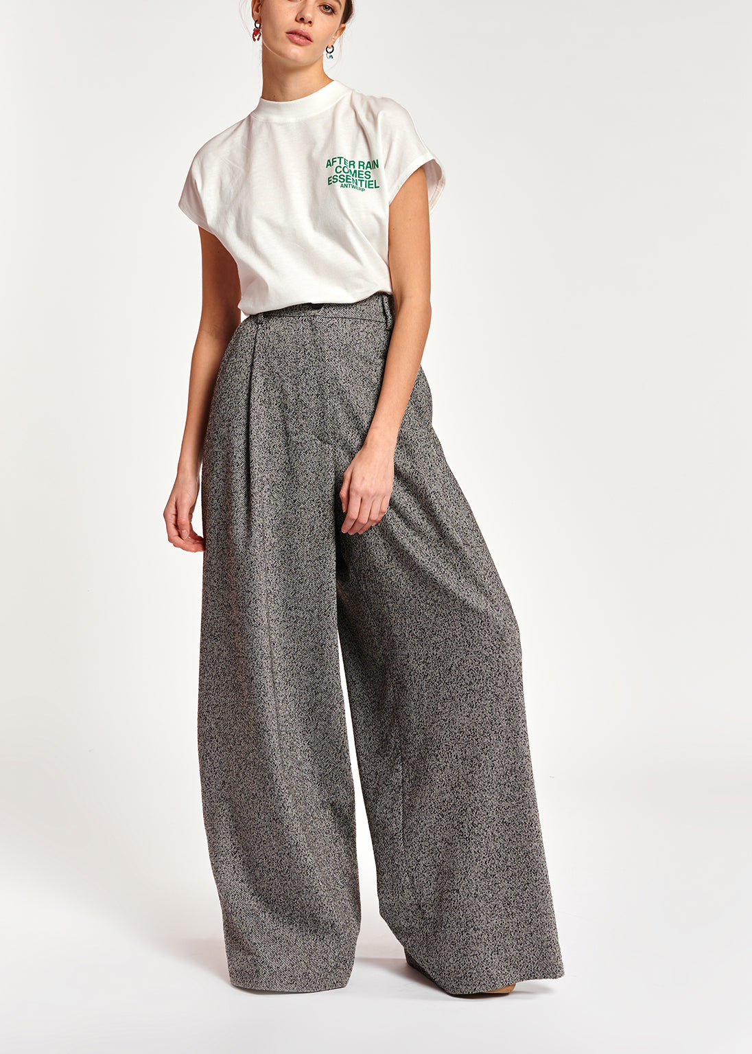 Off-white organic cotton T-shirt RE—SSENTIEL | Essentiel second hand