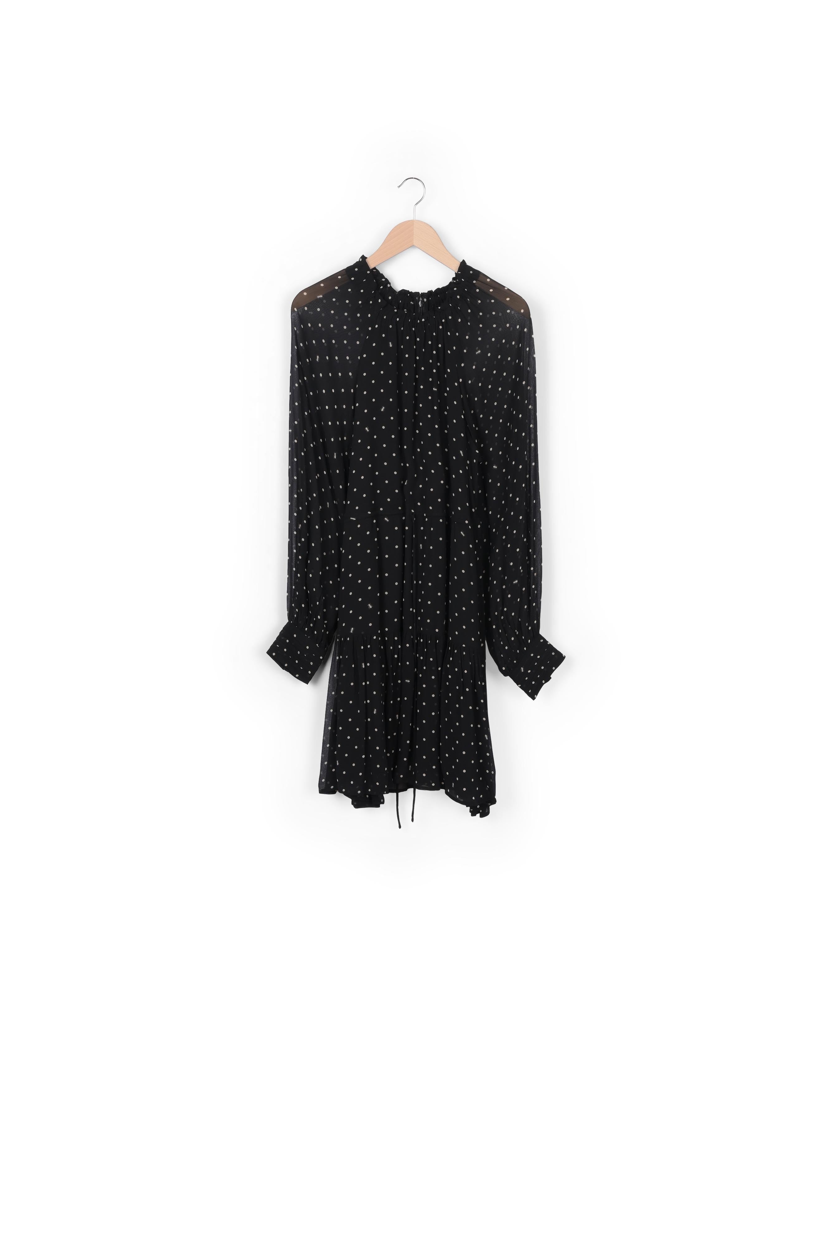 Mini robe à pois noir et blanc classé RE—SSENTIEL | Essentiel second hand