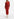 Burgundy ruched stretch-jersey midi-length dress Faume - seconde main