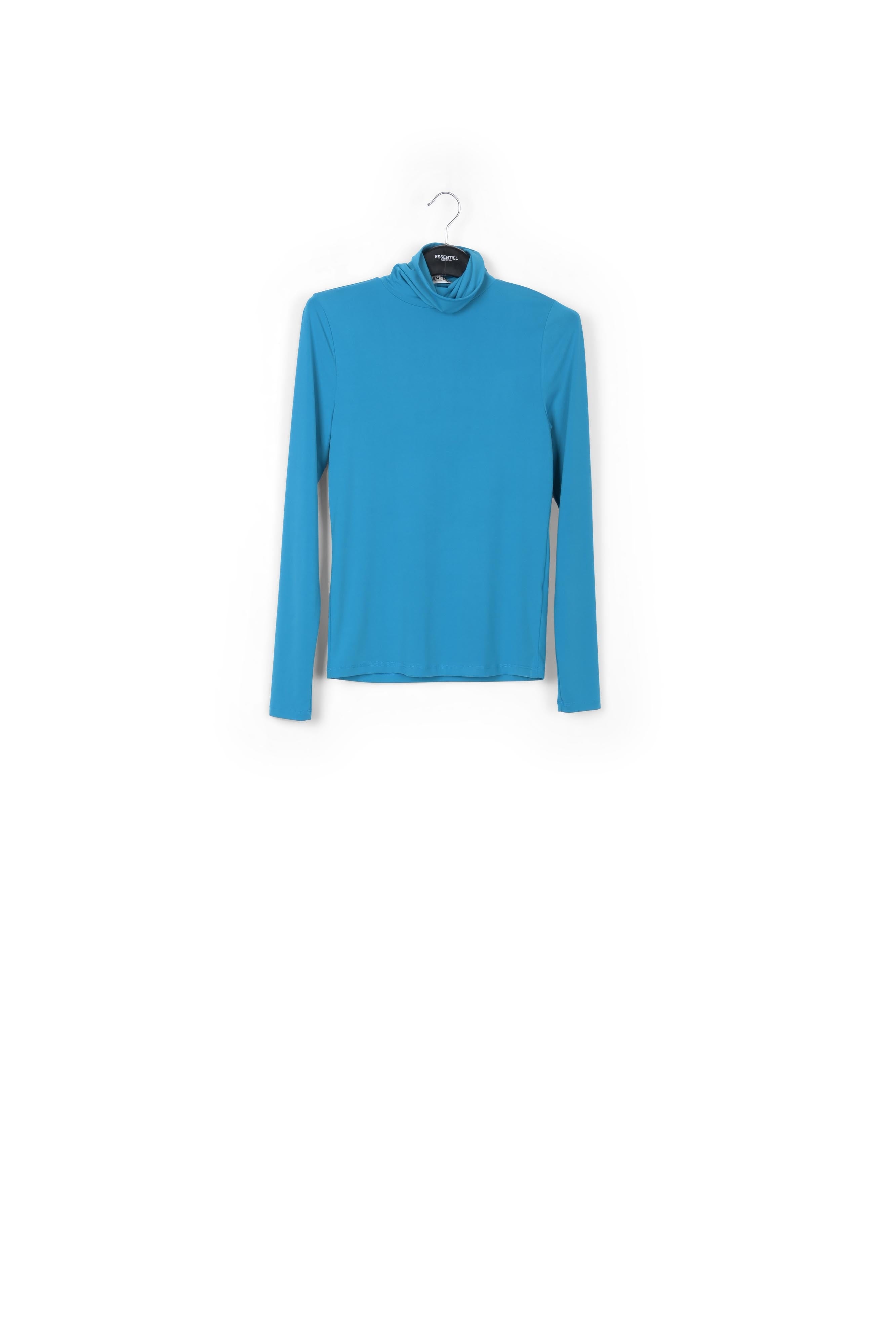 Blue slim-fit turtleneck top RE—SSENTIEL | Essentiel second hand