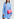 Light blue striped cotton-poplin mini dress Faume - seconde main