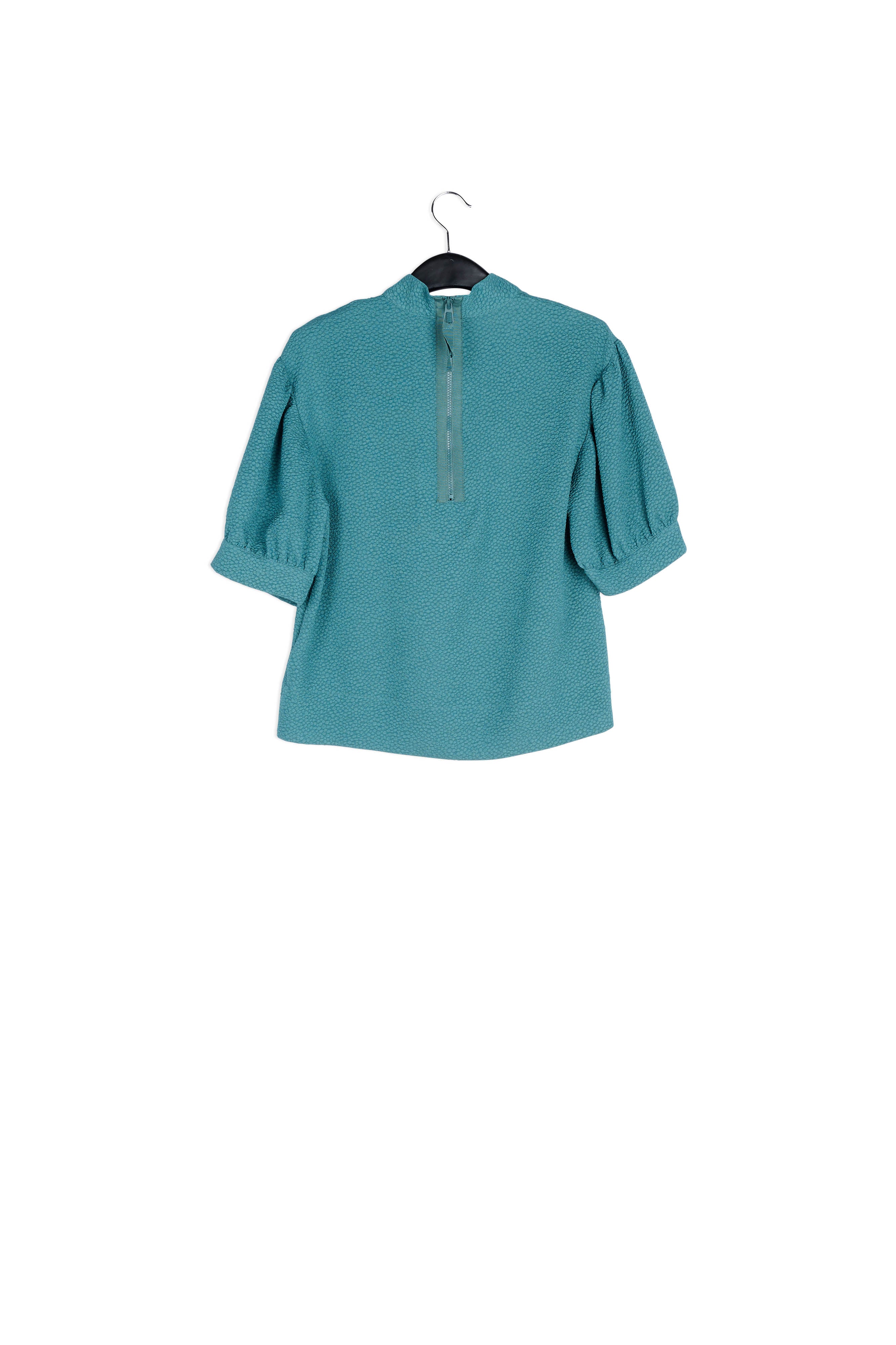 Red top with puffed sleeves RE—SSENTIEL | Essentiel second hand