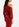 Bordeaux midi-jurk in stretch jersey met ruches Faume - seconde main