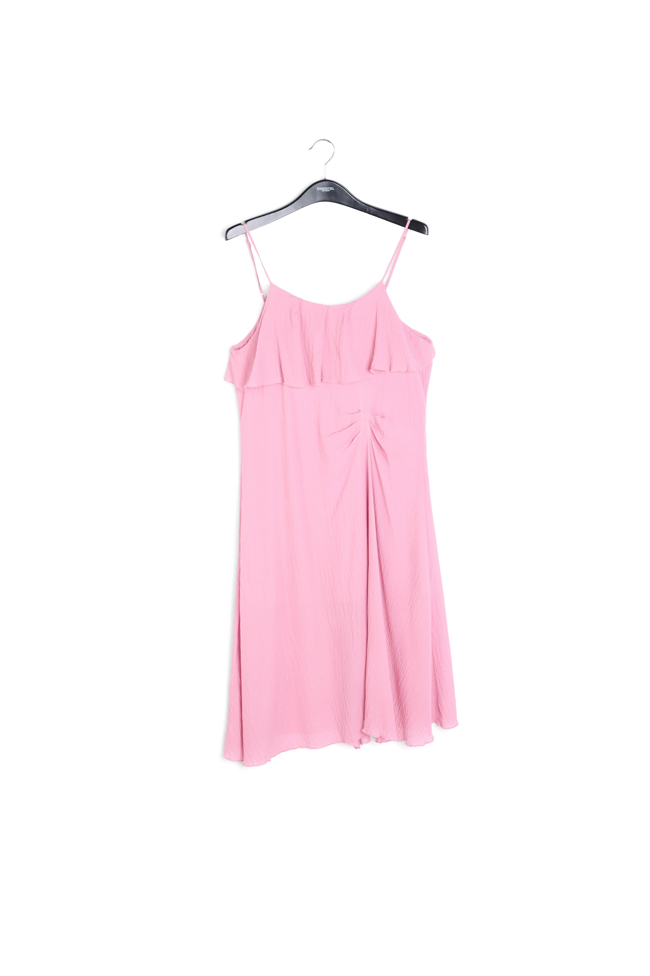 Lilac viscose-silk asymmetrical midi dress RE—SSENTIEL | Essentiel second hand