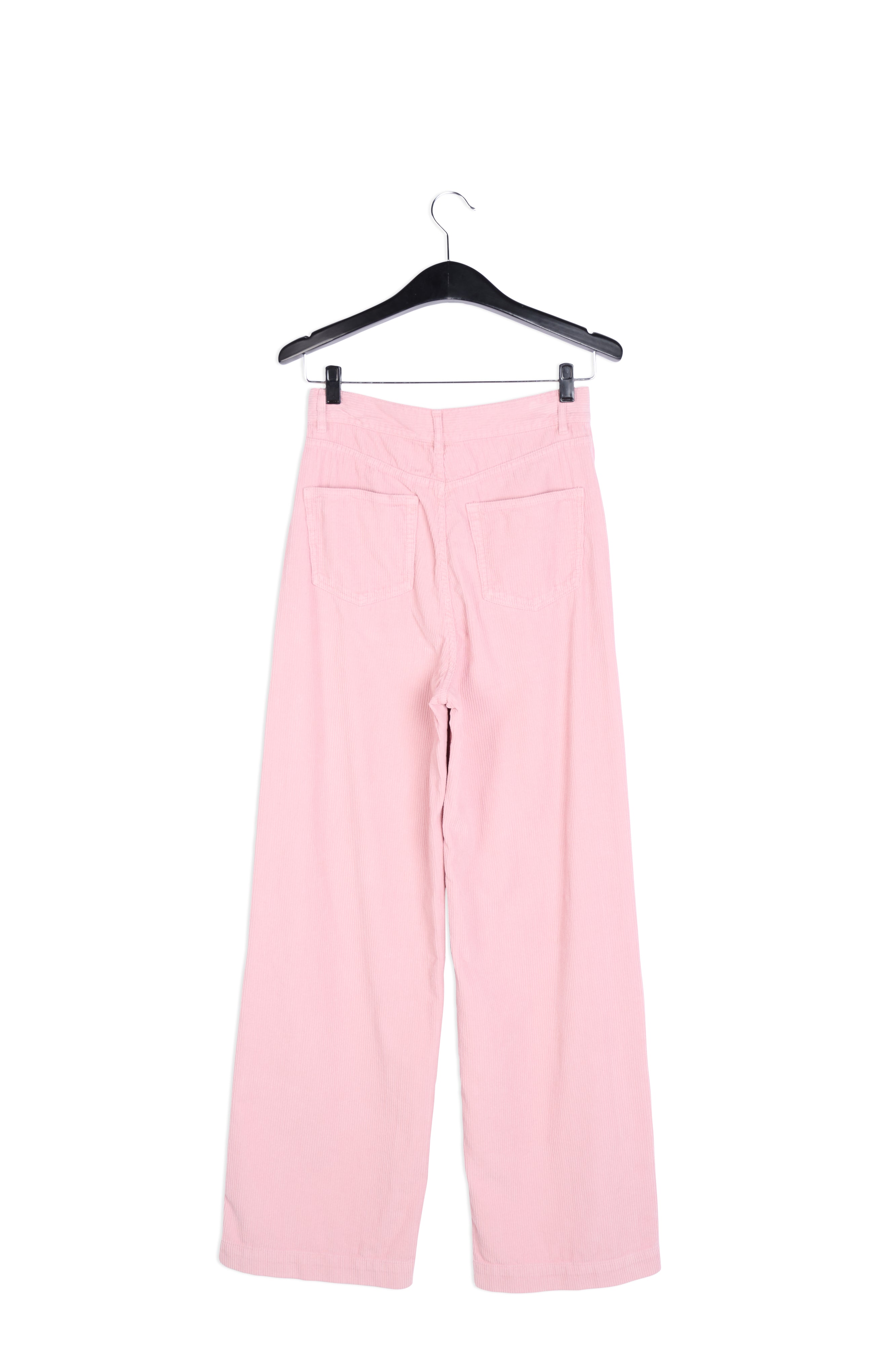Pastel pink soft corduroy wide leg pants RE—SSENTIEL | Essentiel second hand