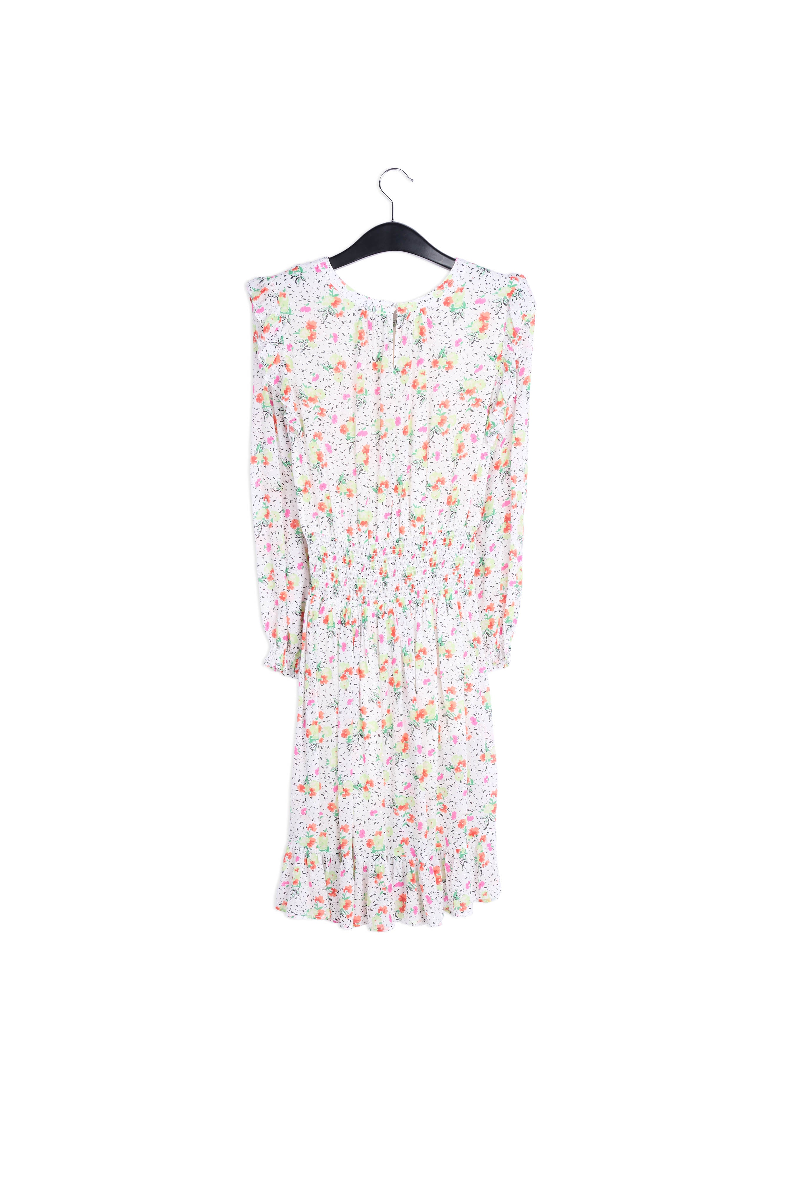 Off-white floral print midi dress RE—SSENTIEL | Essentiel second hand