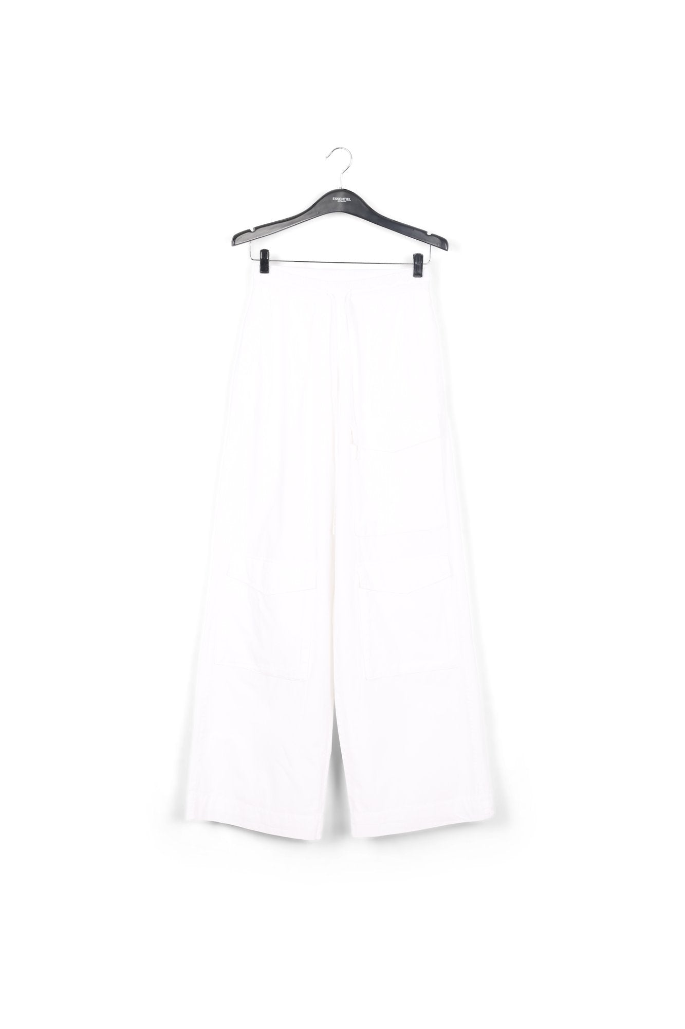 White cotton cargo pants RE—SSENTIEL | Essentiel second hand