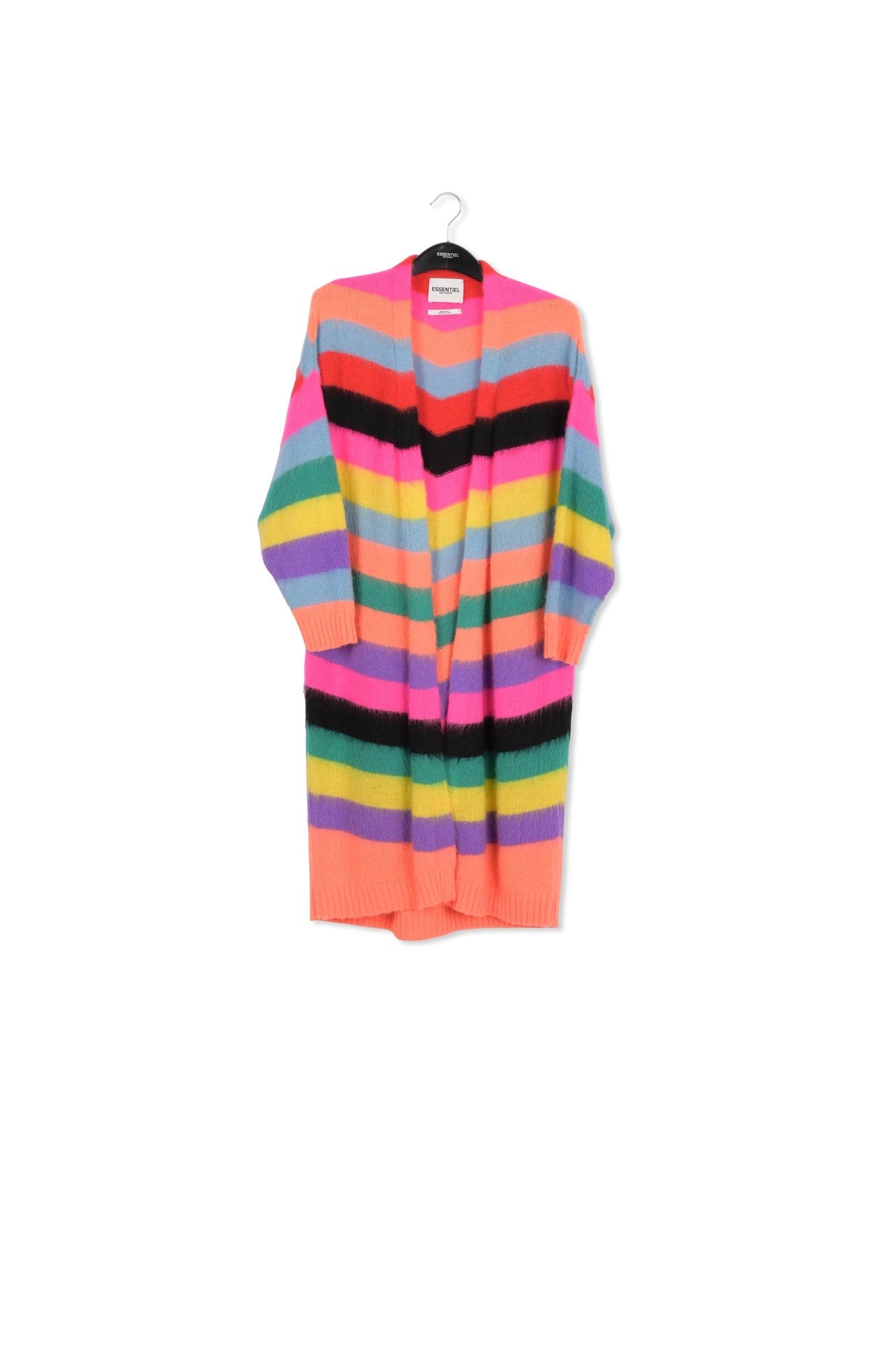 Multicolor striped midi-length cardigan RE—SSENTIEL | Essentiel second hand