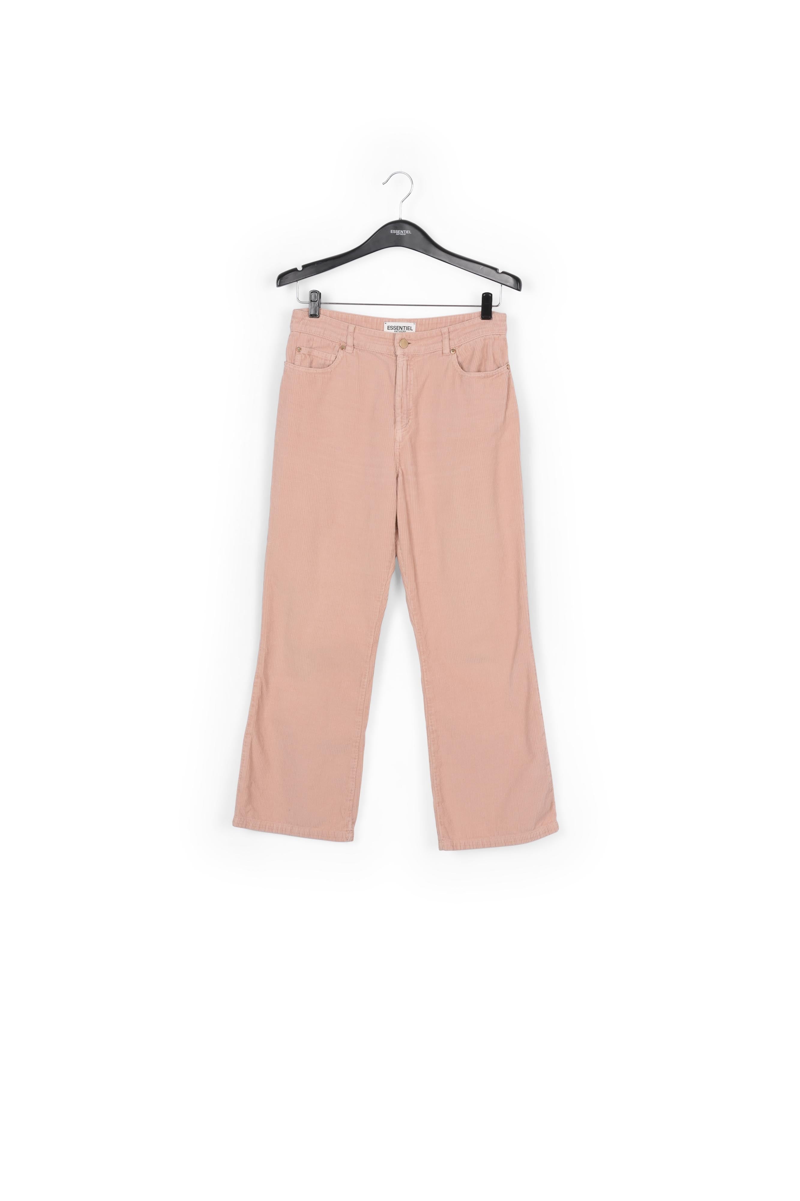 Pantalon évasé en velours rose vintage RE—SSENTIEL | Essentiel second hand