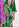 Green watercolor print maxi-length shirt dress Faume - seconde main