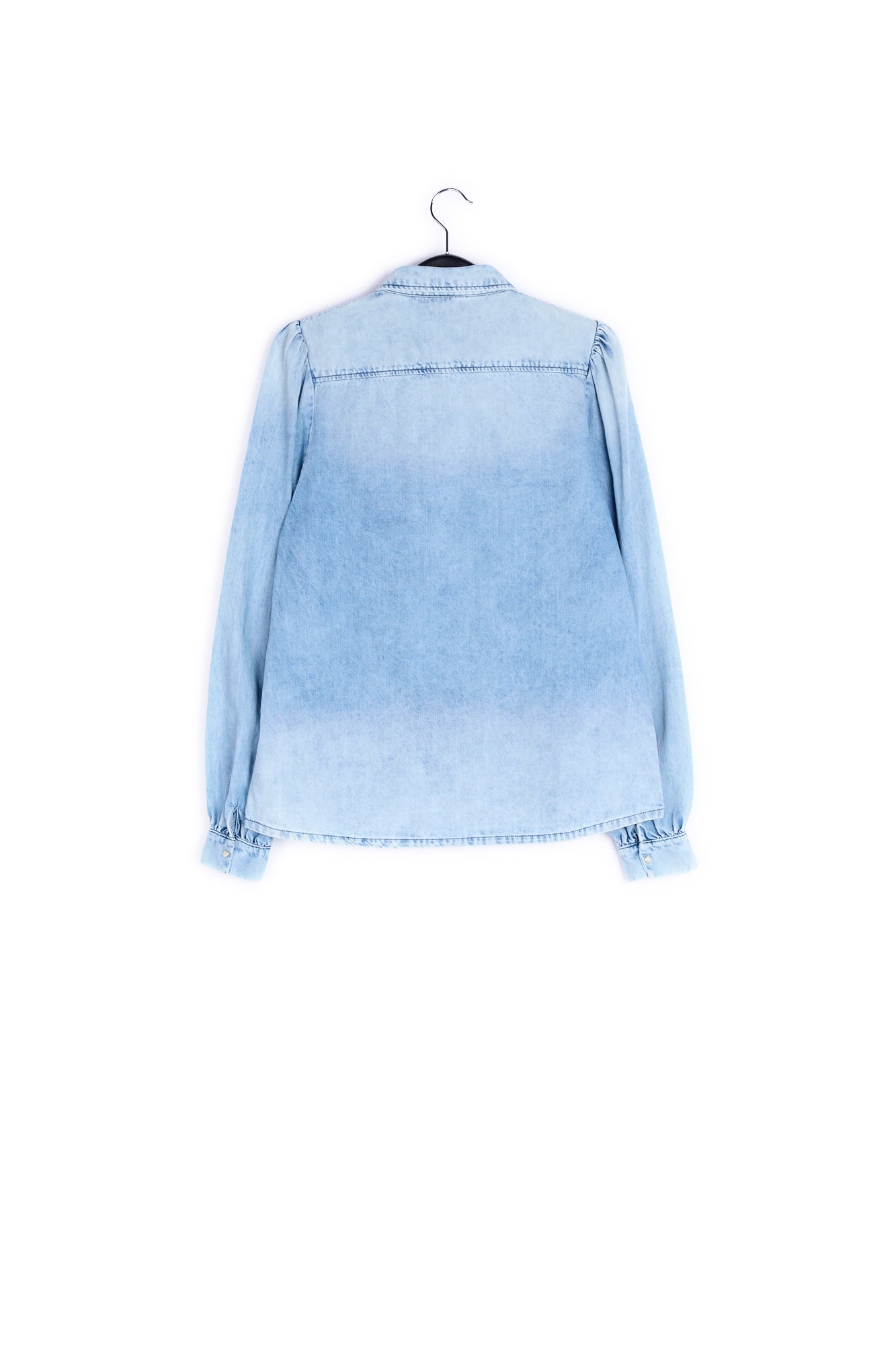 Denim blue faded cotton shirt RE—SSENTIEL | Essentiel second hand