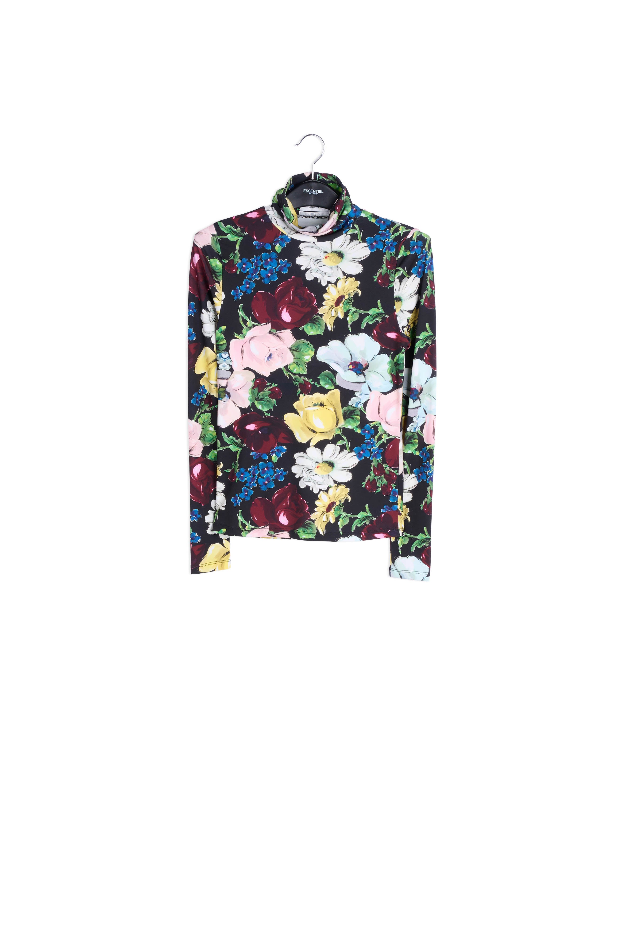 Text print turtleneck top RE—SSENTIEL | Essentiel second hand