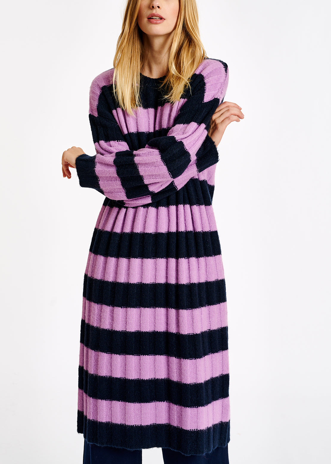 Astripes long dress RE—SSENTIEL | Essentiel second hand