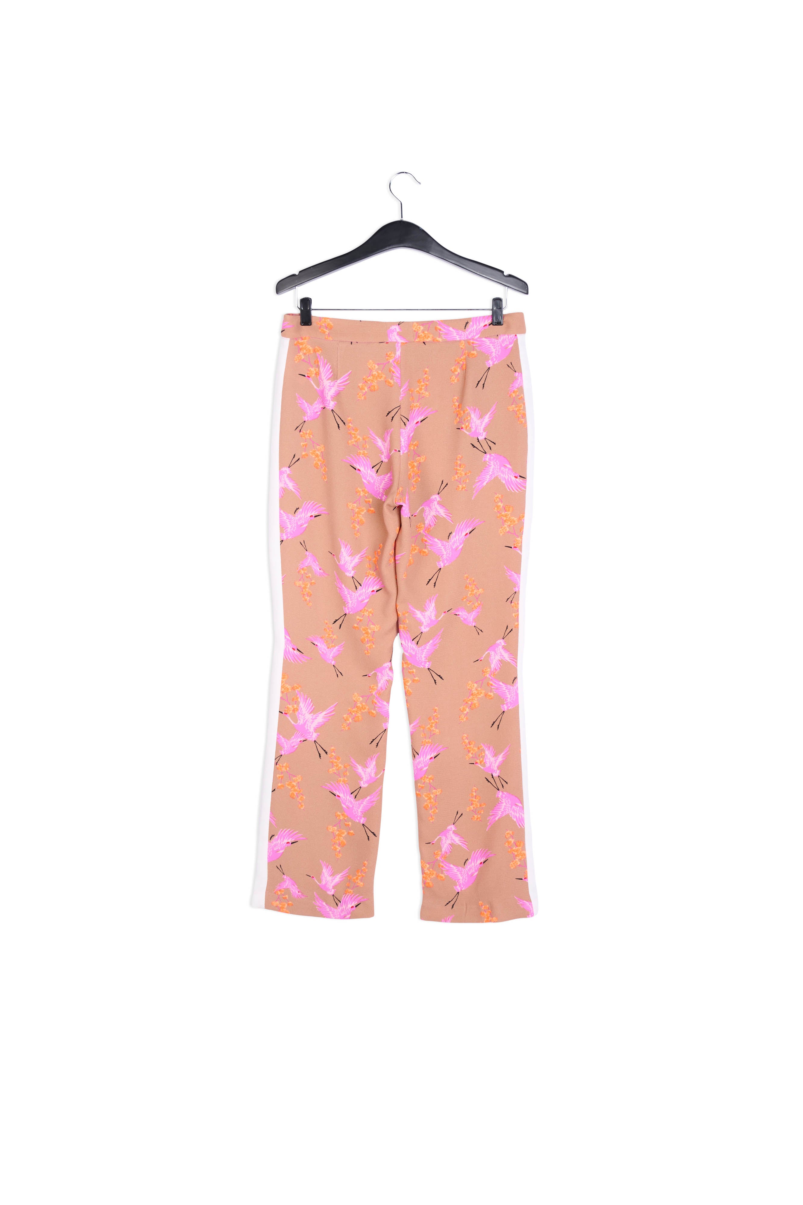 Lichtroze broek met wijde pijpen RE—SSENTIEL | Essentiel second hand