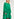 Green relaxed-fit shirt dress with plissé backside Faume - seconde main
