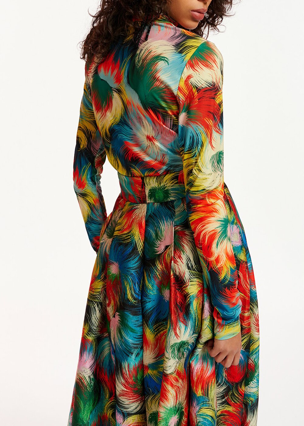 Multicolor abstract-print turtleneck top RE—SSENTIEL | Essentiel second hand