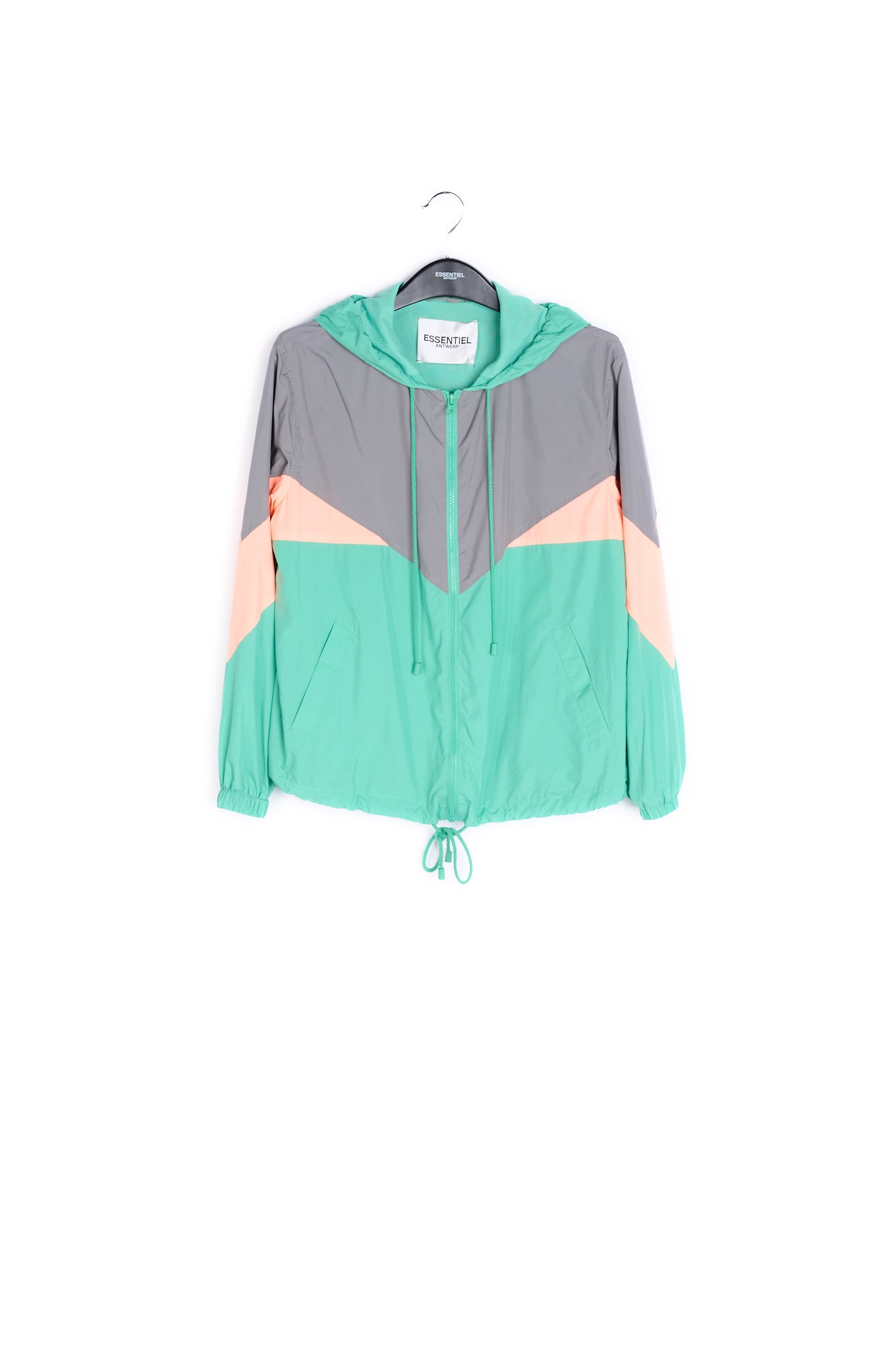 Green, grey and peach track jacket RE—SSENTIEL | Essentiel second hand