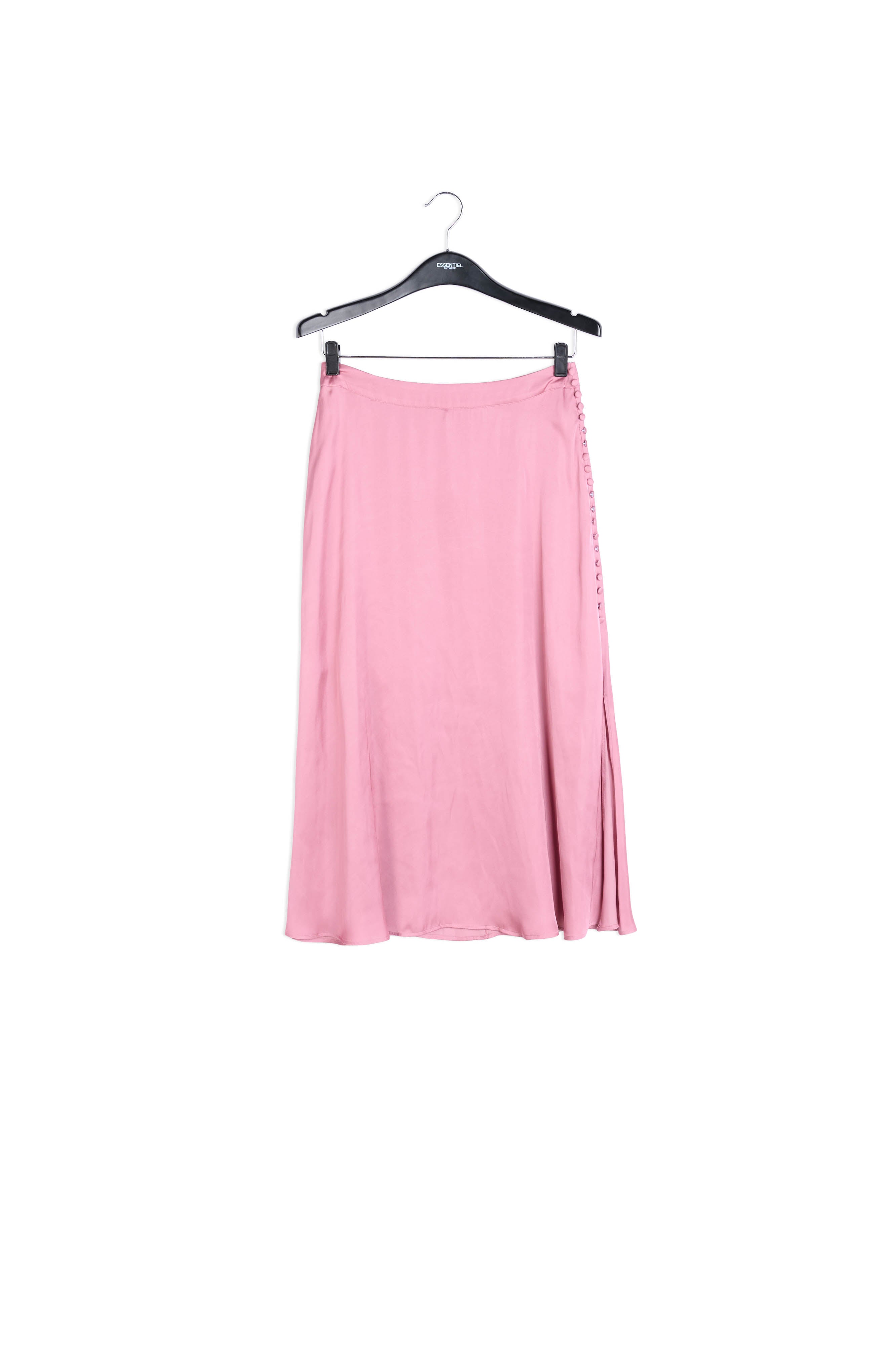 Jupe midi vieux rose RE—SSENTIEL | Essentiel second hand