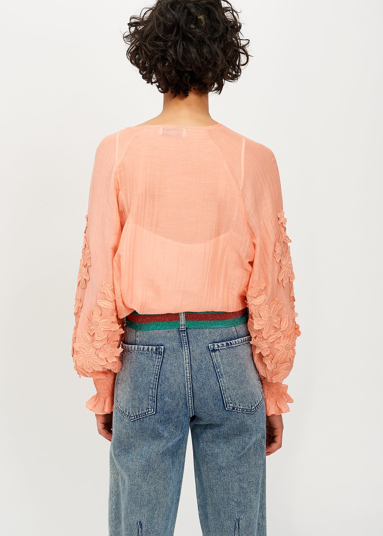 Retro wash cropped blue jeans RE—SSENTIEL | Essentiel second hand