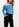 Blue off-the-shoulder knit sweater Faume - seconde main