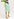 Neon green and blue floral-print see-through pencil skirt Faume - seconde main