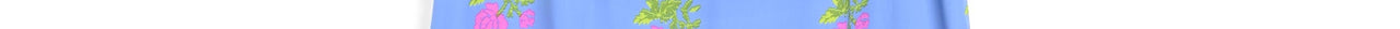 Blauwe rok met volantzoom en bloemenprint Faume - seconde main