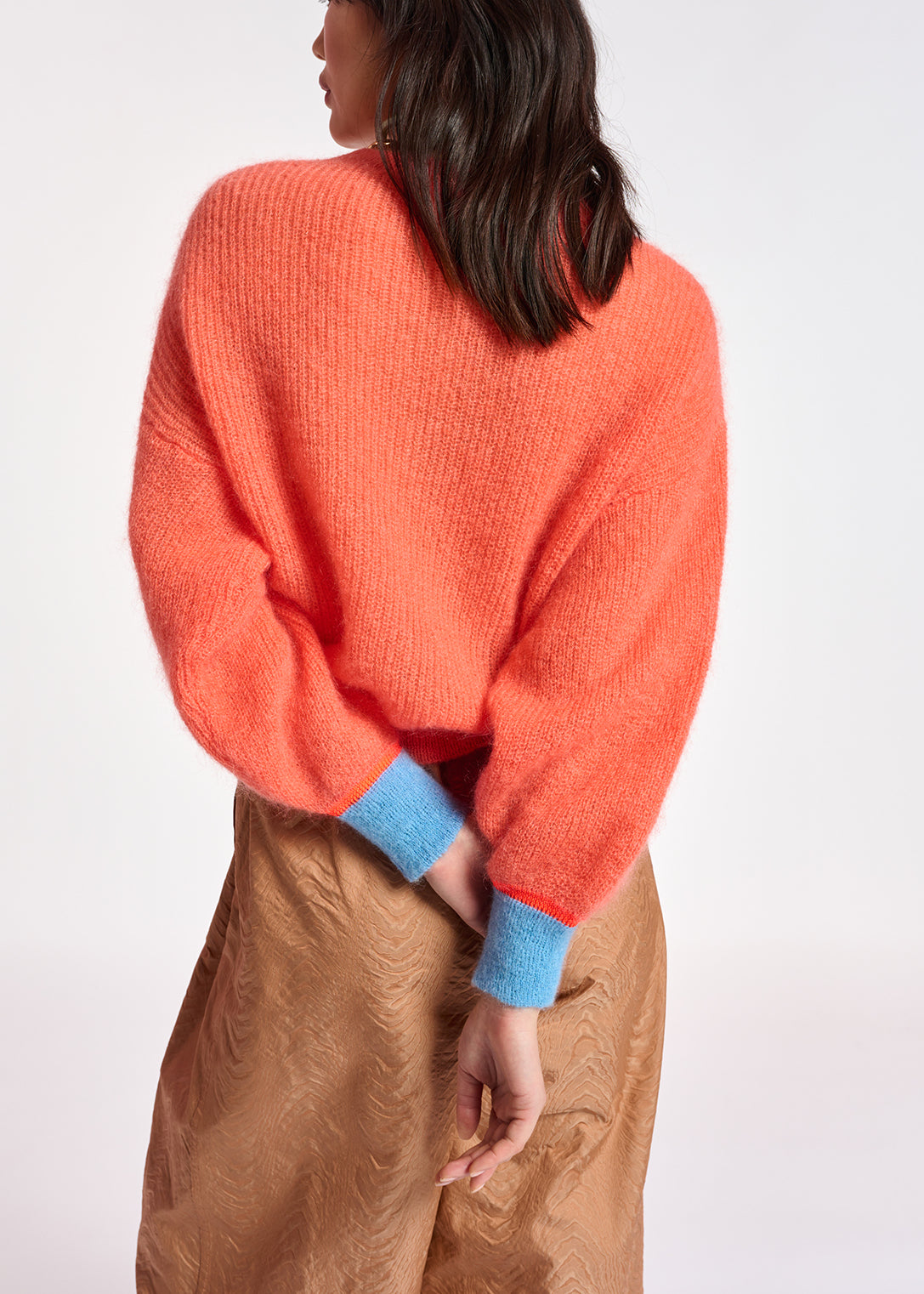 Pull orange en mohair mélangé RE—SSENTIEL | Essentiel second hand