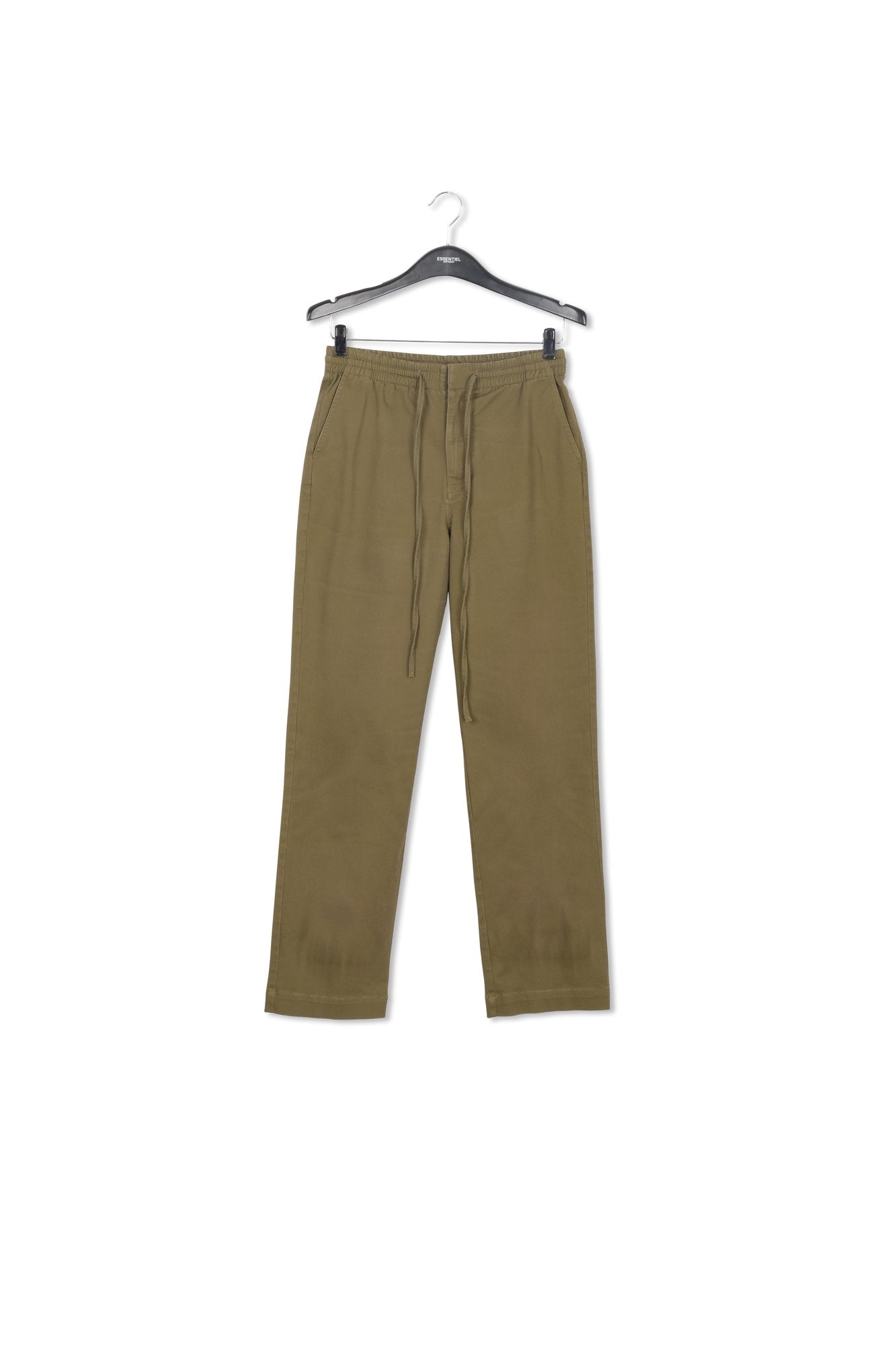 Dark khaki tapered-leg pants RE—SSENTIEL | Essentiel second hand