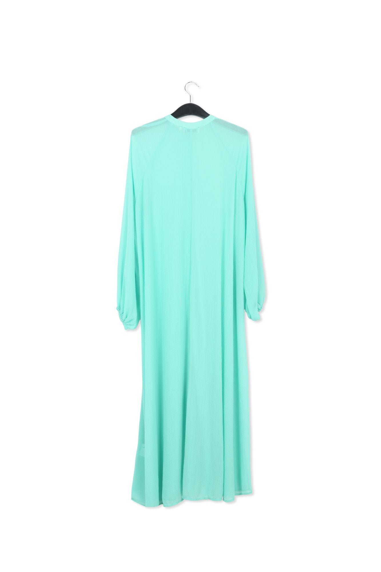 Robe chemise midi turquoise avec ceinture RE—SSENTIEL | Essentiel second hand