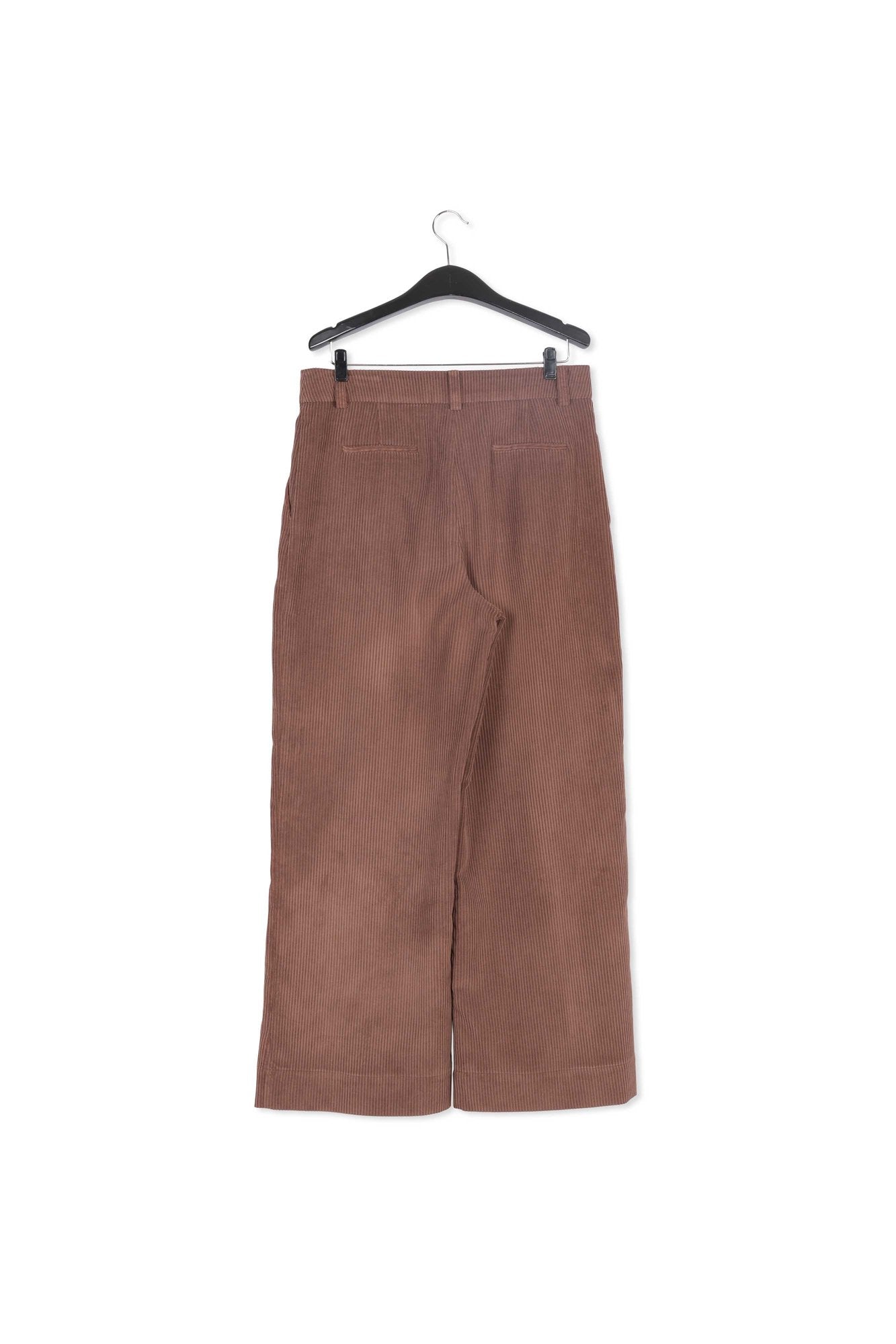 Brown corduroy wide-leg pants RE—SSENTIEL | Essentiel second hand