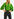 Green puffed-sleeve top Faume - seconde main