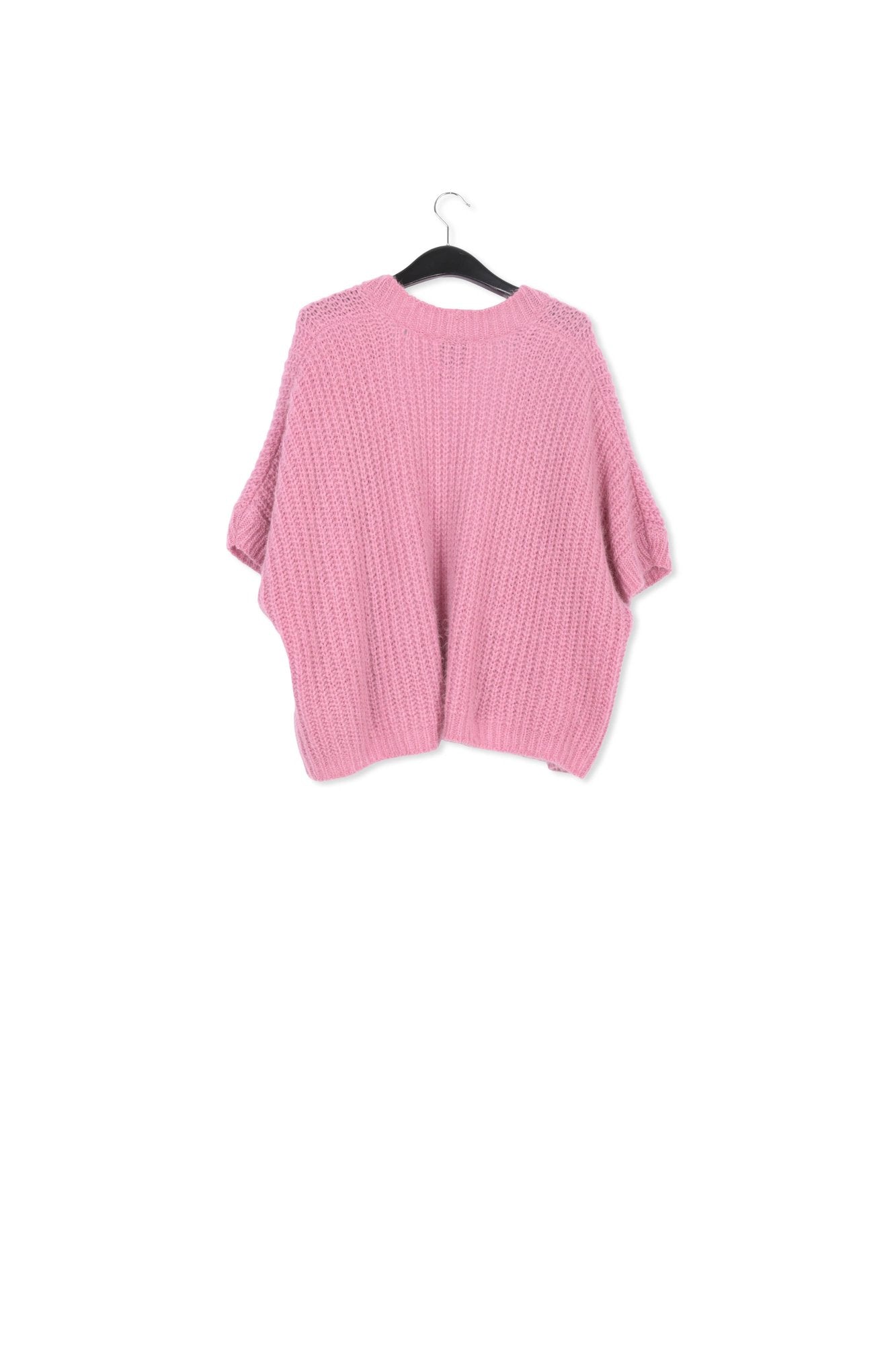 Pink mohair-blend cardigan RE—SSENTIEL | Essentiel second hand