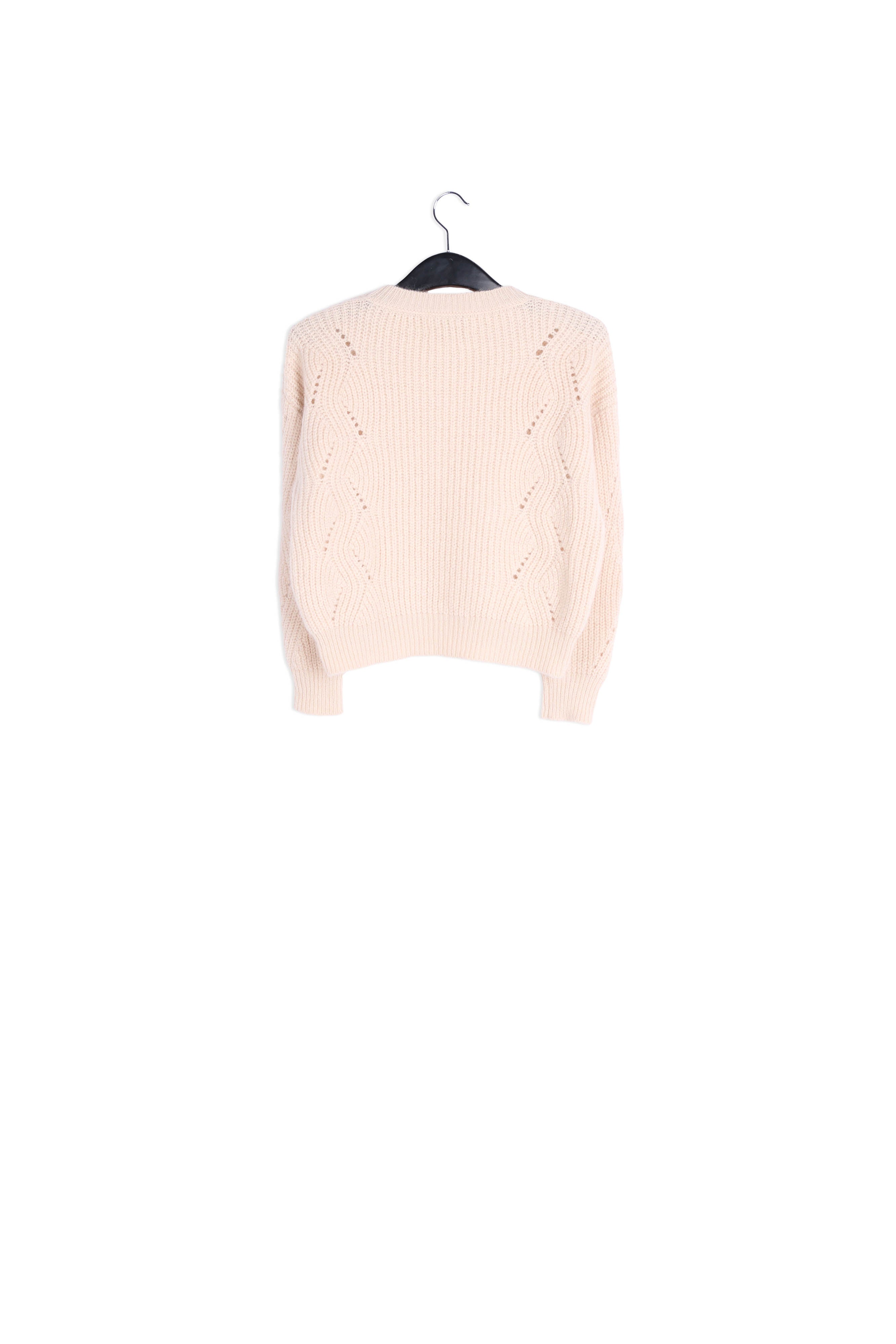 Off-white ribbed mohair-blend sweater RE—SSENTIEL | Essentiel second hand