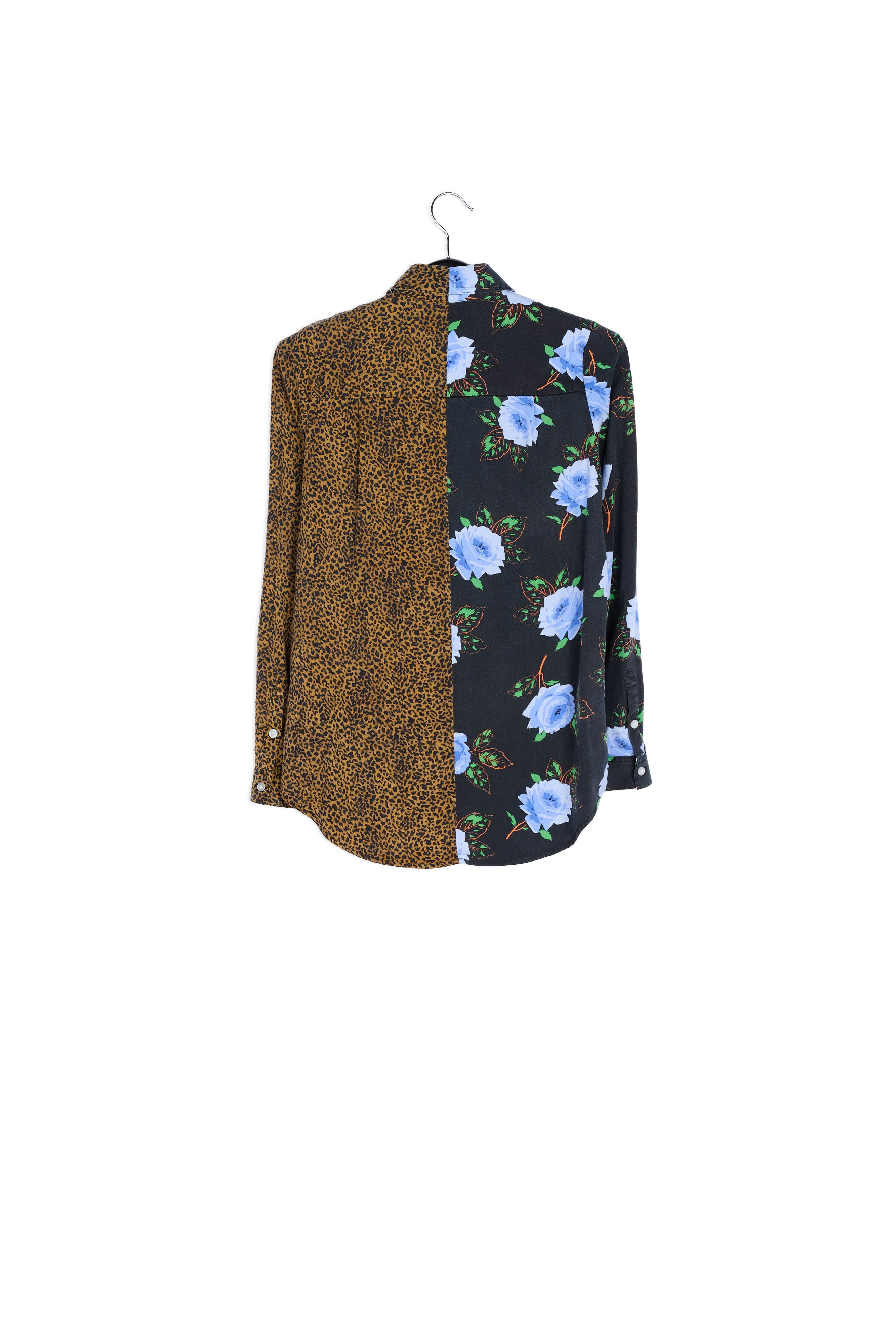 Shirt with dark floral and leopard print RE—SSENTIEL | Essentiel second hand