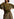 Khaki smocked top with leopard print Faume - seconde main