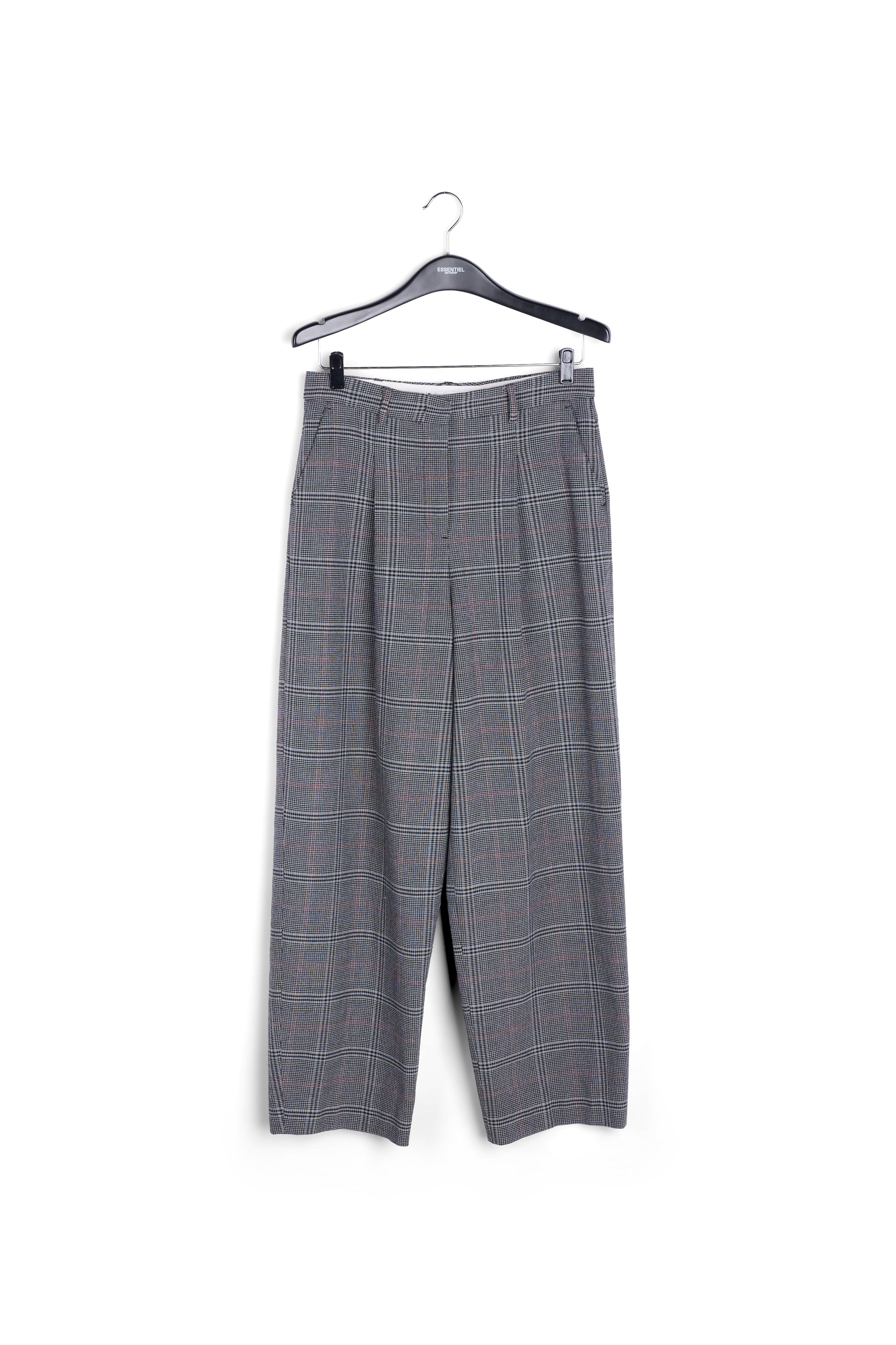 Short long gris à carreaux RE—SSENTIEL | Essentiel second hand