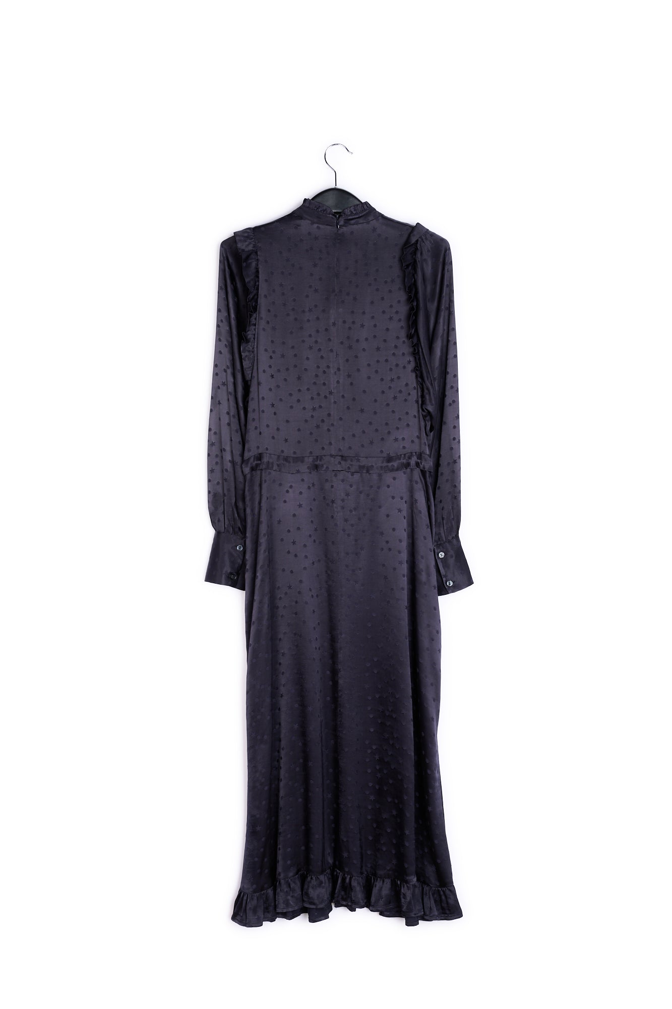 Black jacquard midi dress RE—SSENTIEL | Essentiel second hand