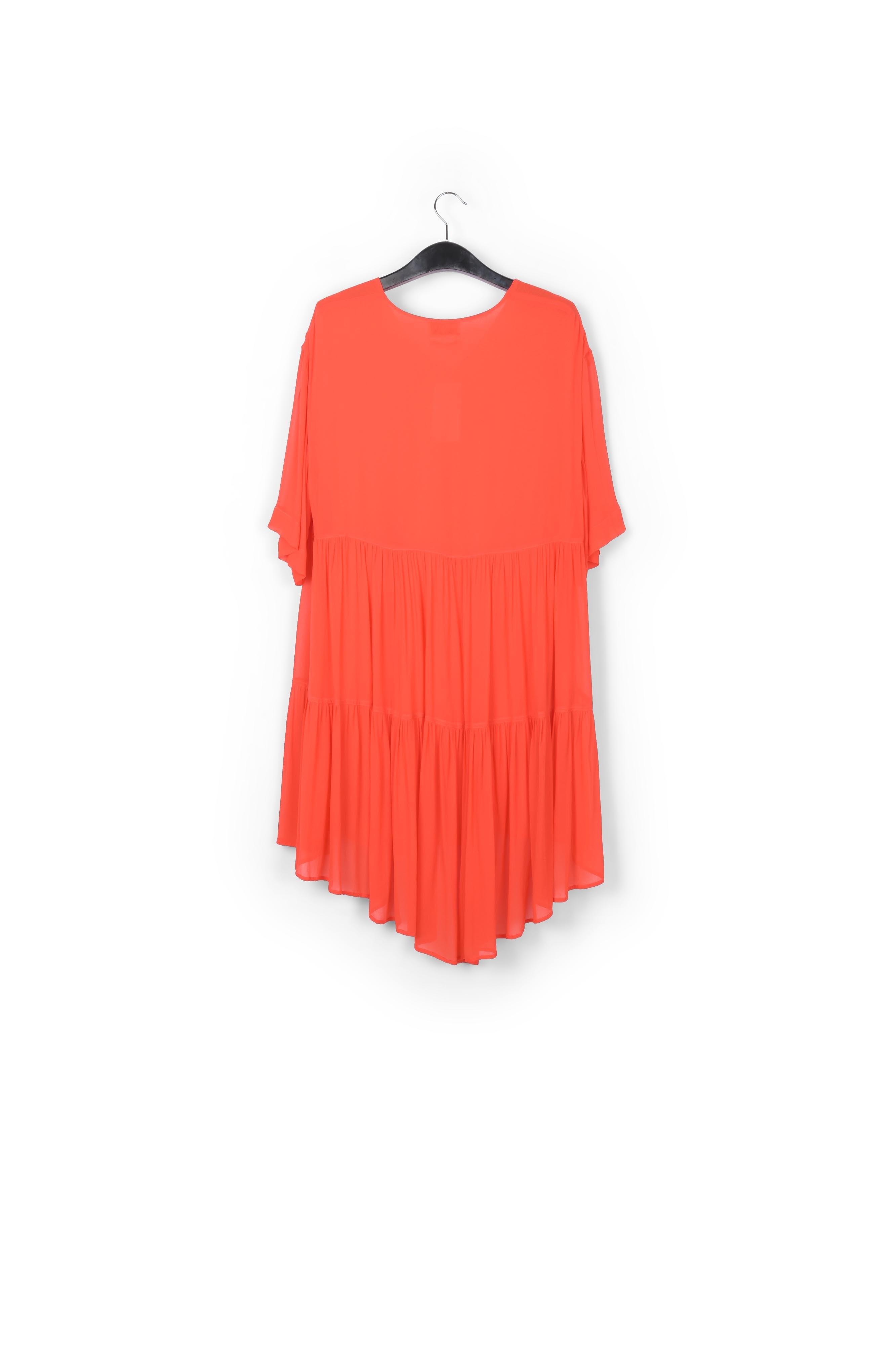 Mini robe orange à volants RE—SSENTIEL | Essentiel second hand