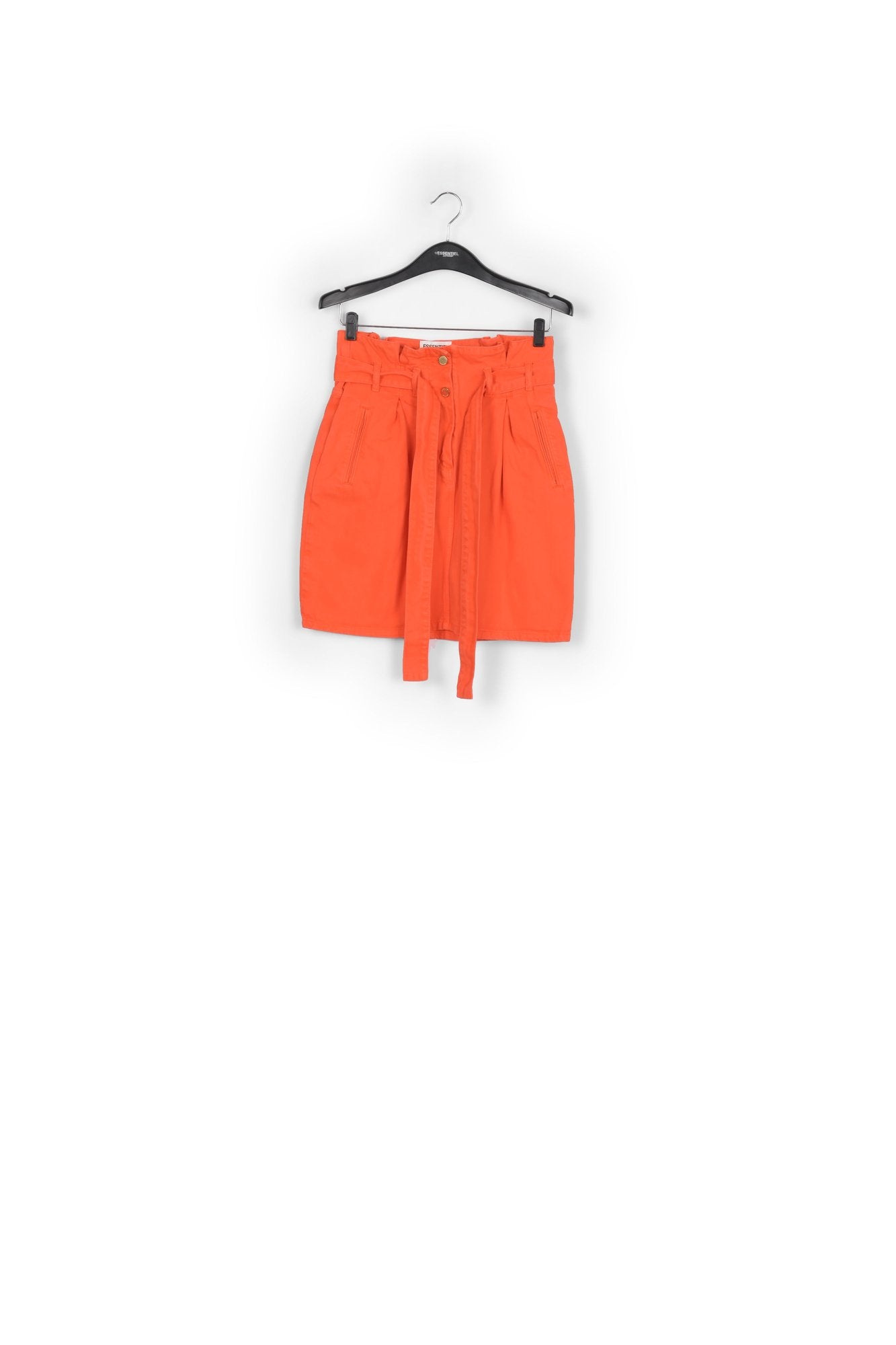 Orange high-waisted mini skirt RE—SSENTIEL | Essentiel second hand