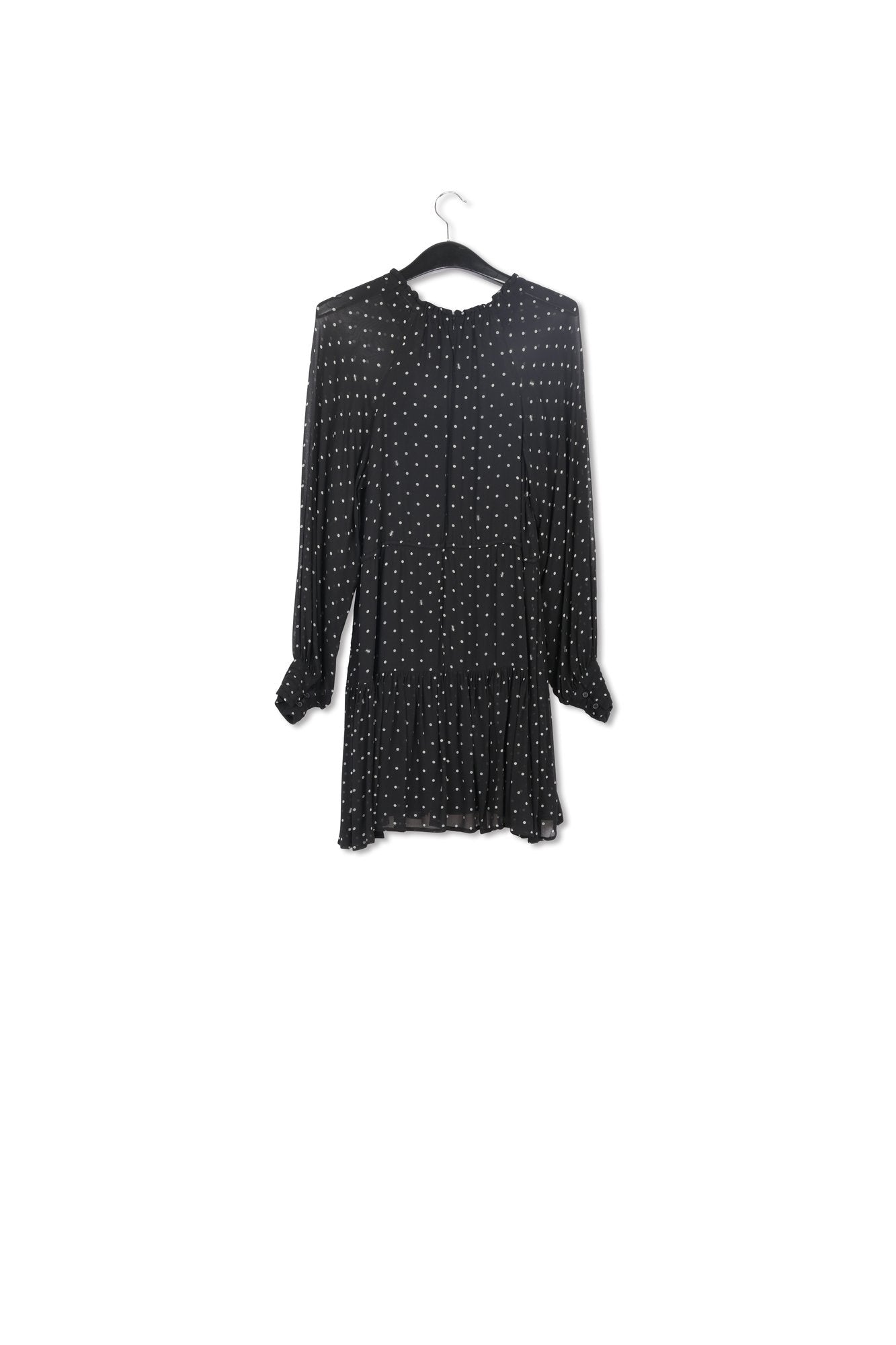 Black floral-print mini dress RE—SSENTIEL | Essentiel second hand