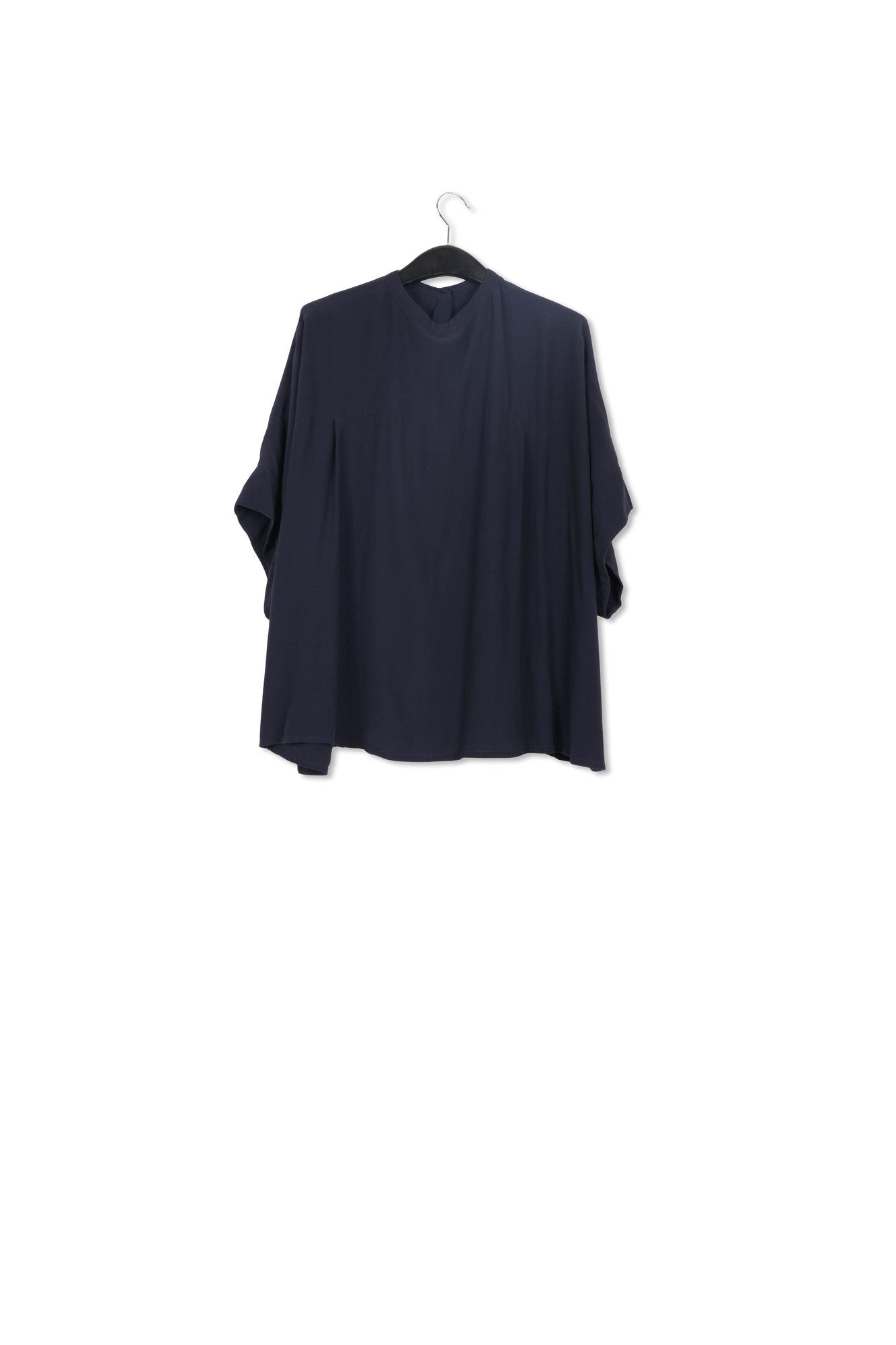 Donkerblauwe oversized top RE—SSENTIEL | Essentiel second hand