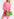 Mini robe portefeuille rose néon Faume - seconde main