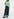Long cardigan tie-dye vert menthe et vert foncé Faume - seconde main