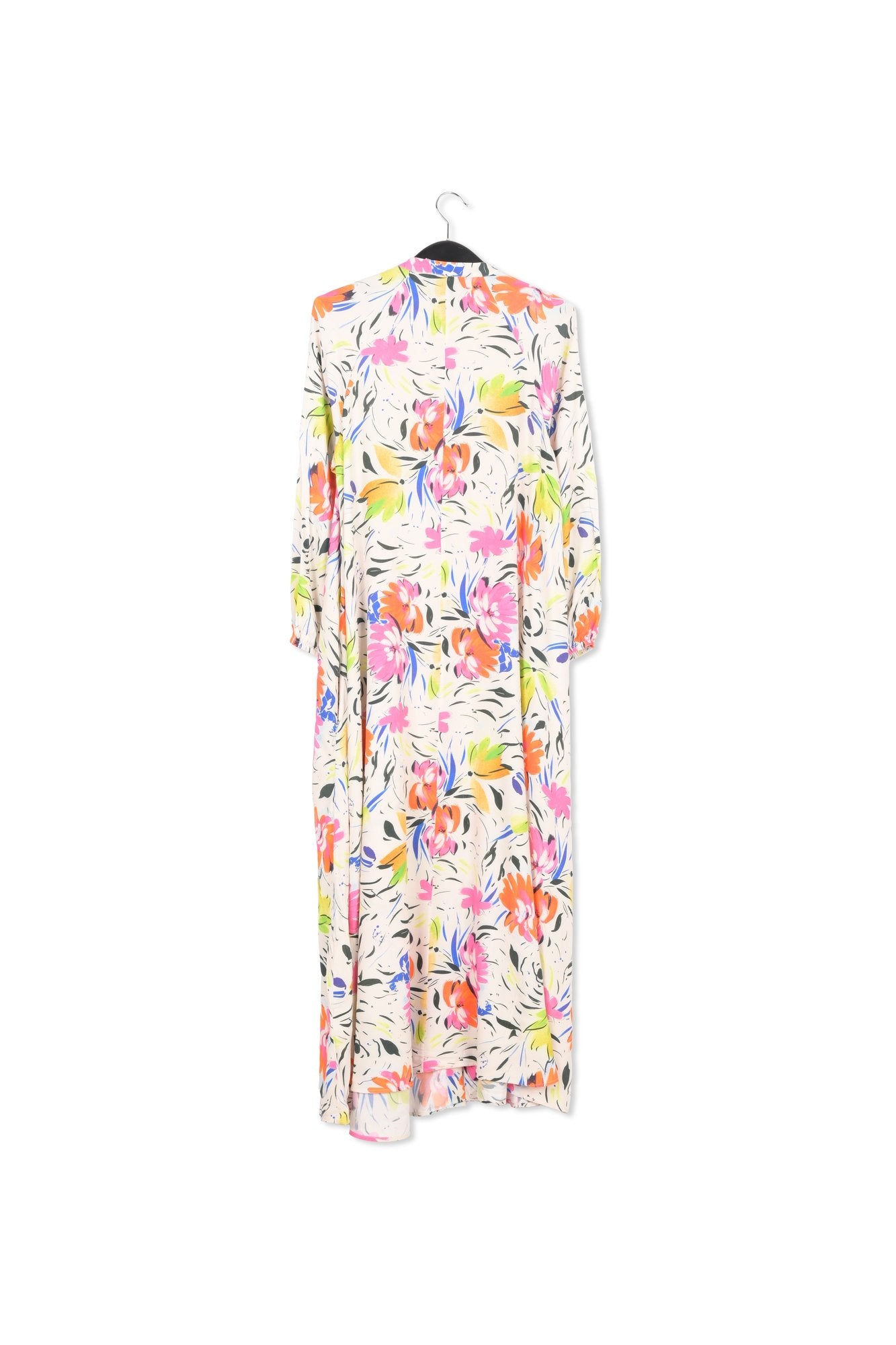 Off-white floral print maxi dress RE—SSENTIEL | Essentiel second hand