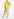 Maxi-cami-jurk met ecru, roze en limoengroene bloemenprint Faume - seconde main