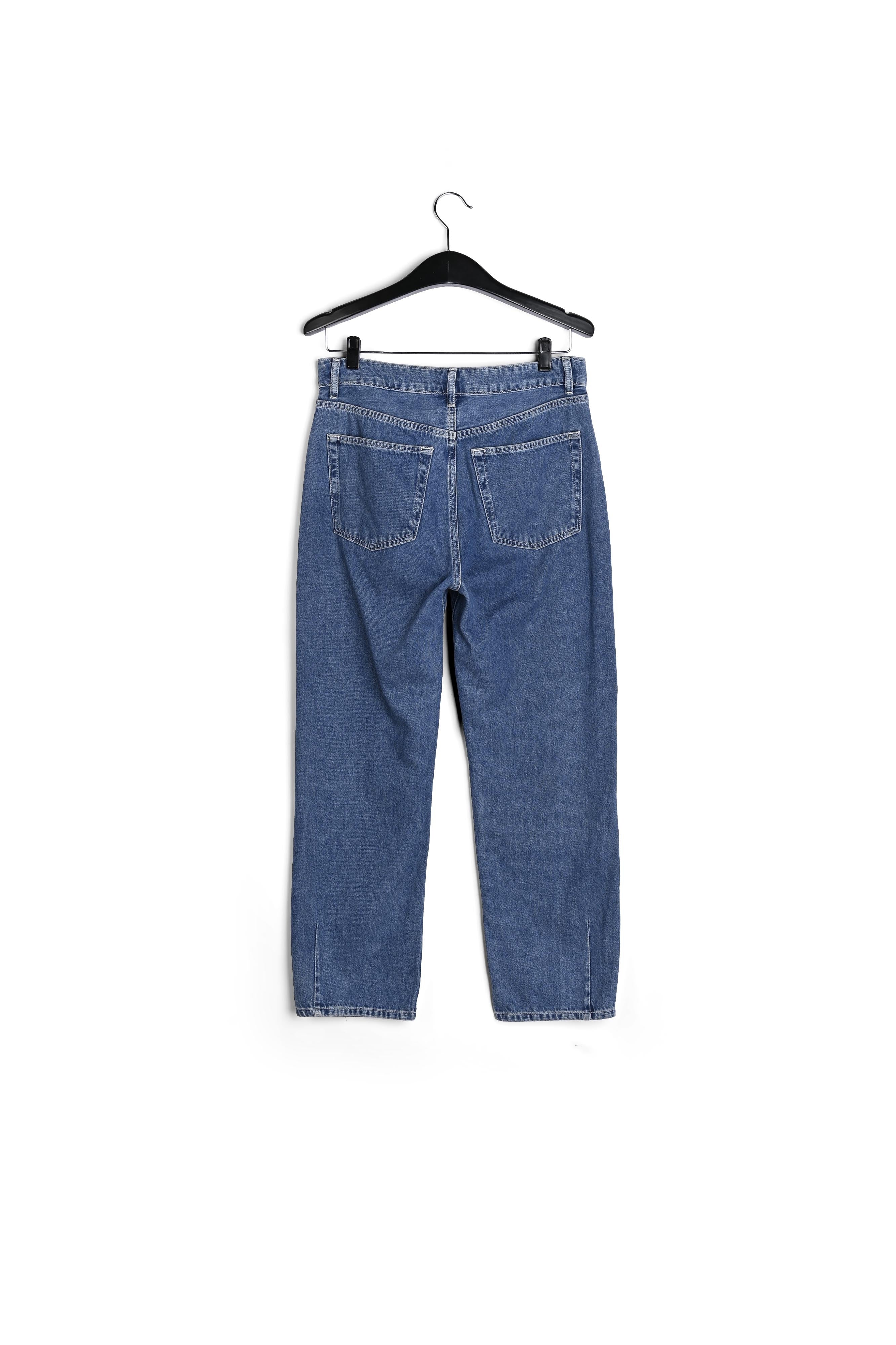 Blauwe enkeljeans met hoge taille RE—SSENTIEL | Essentiel second hand